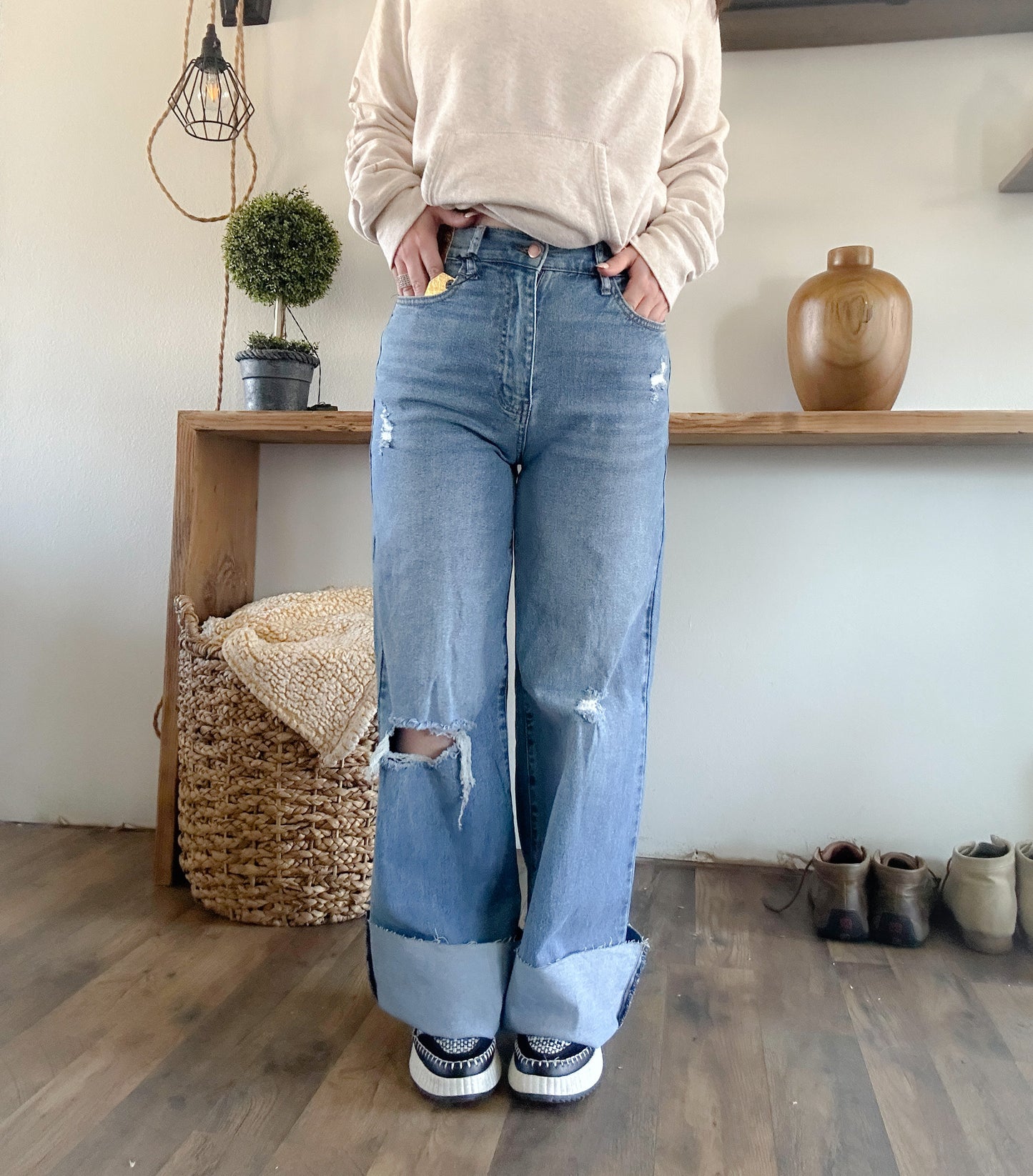 Silver Lining Wide Leg Jeans